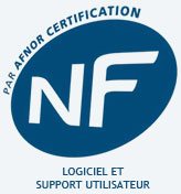 Les logiciels Félix informatique sont certifiés NF Logiciel et Support Utilisateur