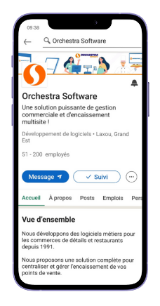 Page LinkedIn Orchestra