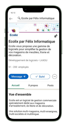 Page LinkedIn Ecolix